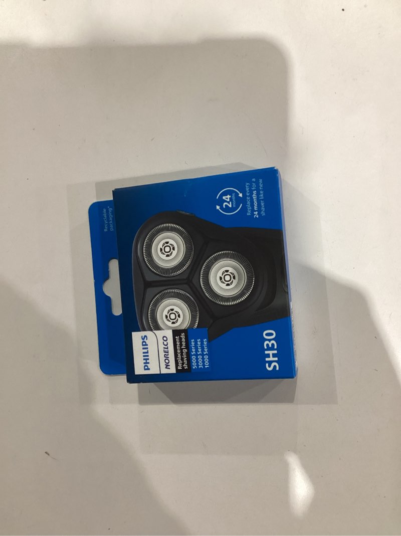 Condition photo showing New/Like New for Philips Norelco SH30/52 Shaving Heads, Compatible with Philips Shavers Series 1000, 3000 and 5000, Powerful Performance, Self-Sharpening, 3 Pieces, Model SH30/52 3 Count (Pack of 1)