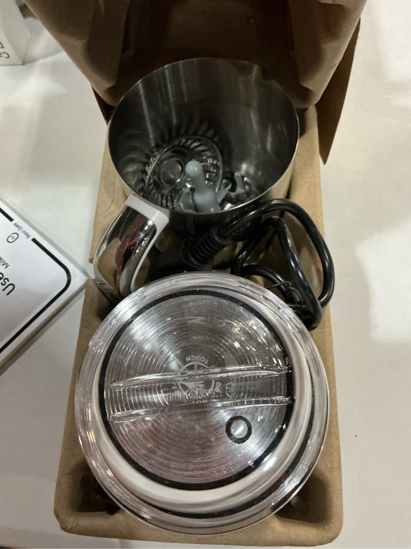 Condition photo showing Good Condition for hazel quinn milk frother and steamer, variable temp and thickness, detachable for dishwasher safe, 400ml / 13.5oz milk warm for hot & cold latte, cappuccino hot chocolate - pearl white