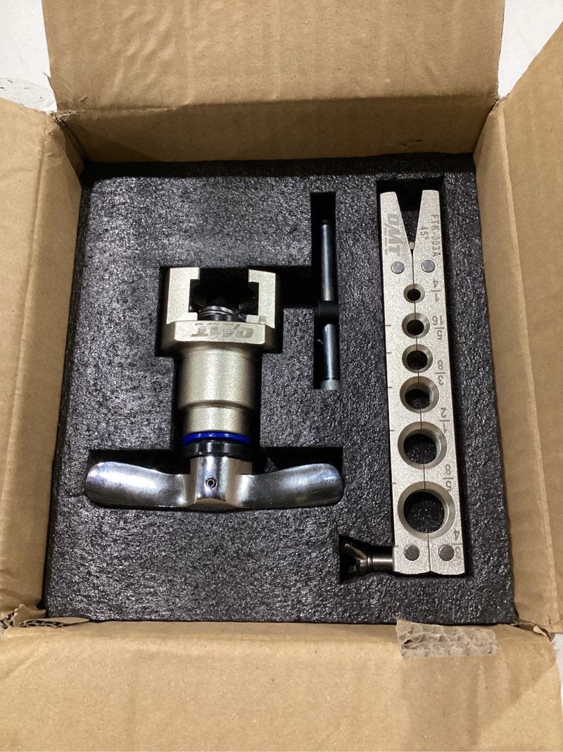 Condition photo showing New/Like New for orion motor tech flaring tool, magnetic height limit 1/4"-3/4" tube flare tool for 45° eccentric single flares, tubing flare tool kit for soft copper aluminum steel pipe 1/4-3/4 in