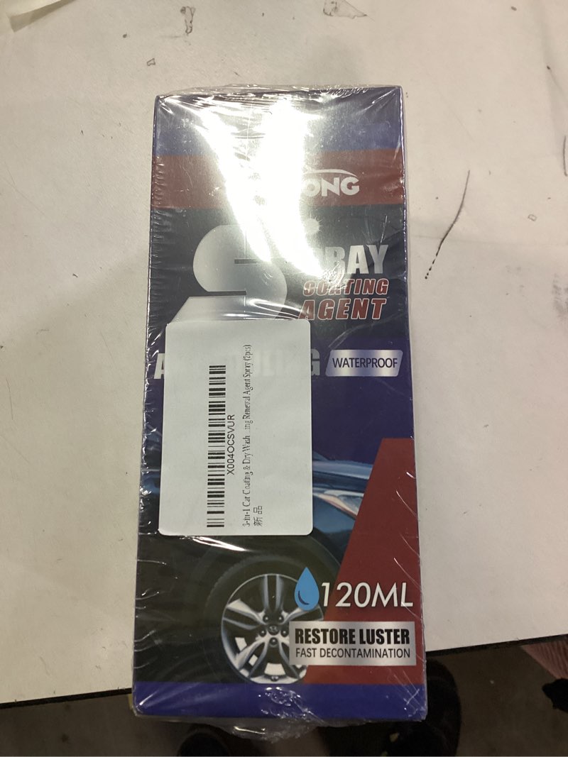 Condition photo showing New/Like New for 3-in-1 Car Coating & Dry Wash Spray for Paint Shine and Protection-Multi-functional Coating Renewal Agent Spray (2pcs)