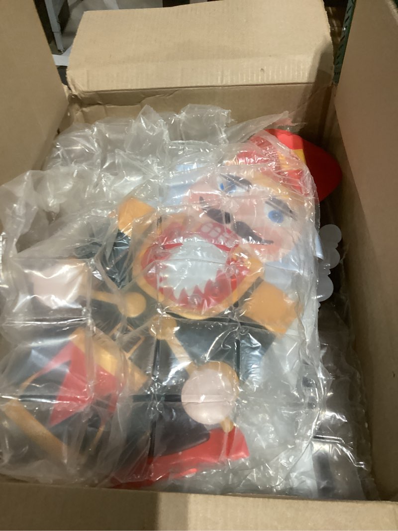 Condition photo showing As Is for Solar Christmas Nutcracker Garden Decorative Lights Yard Stakes Outdoor 2Packs of 45.28In Nutcracker Soldier Standing for Driveway Door Garden Yard Lawn