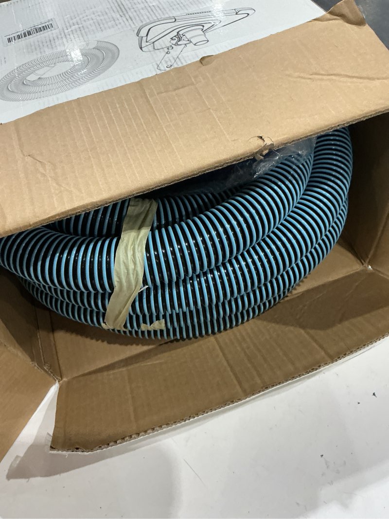Condition photo showing Good Condition for poolwhale professional 1-1/2-inch x 24-feet swimming pool vacuum hoses with swivel cuff and triangular weighted flex vacuum head, perfect for above ground and small inground pools 24ft hose with vac head