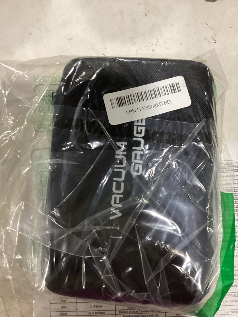 Condition photo showing New/Like New for digital vacuum gauge hvac micron gauge tester 0-75000 microns, hvac vacuum pressure gauge with audible alarm, 7/16-20 unf 1/4" sae port, backlit lcd, t-connector&extension adapter for ac refrigeration
