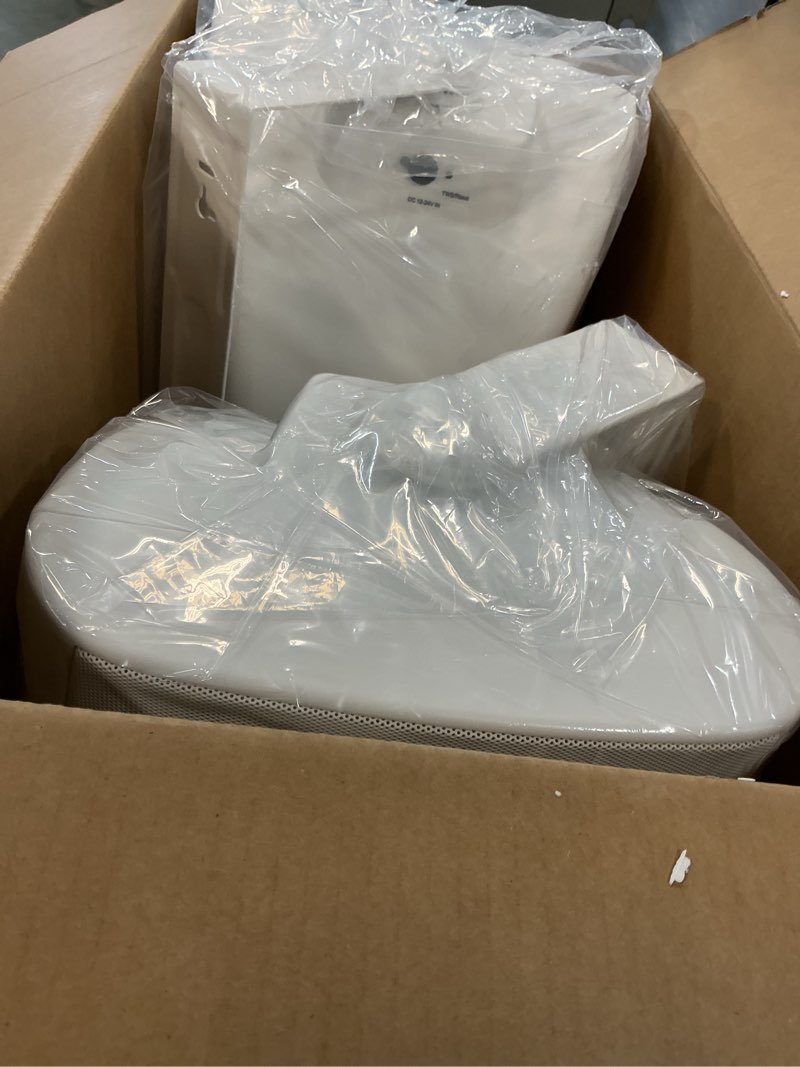 Condition photo showing New/Like New for herdio 8 inch 2-way waterproof indoor herdio 8 inch 600w outdoor speakers passive waterproof wired with powerful bass, wall mount durable loud sound system | ideal for large spaces: commercial areas, spacious backyards, auditorium (white)