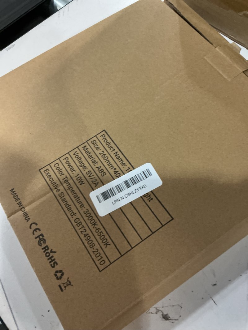 Condition photo showing As Is for 70.9" auto face tracking tripod with 360 rotation & 10" ring light, phone tripod & selfie stick with remote for cell phone 4"-7", motion sensor for live stream vlog video recording es-b180