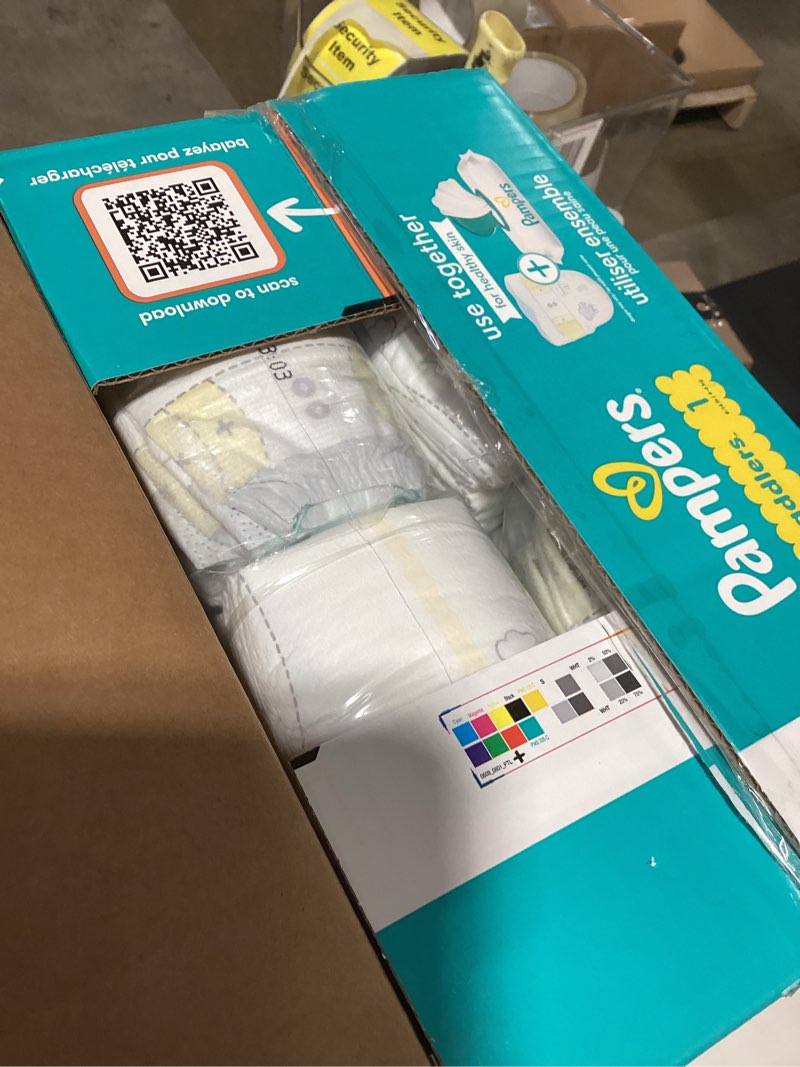 Condition photo showing New/Like New for Pampers Swaddlers Diapers, Size 1 (8-14 lbs), 164 Count, Absorbent, Keeps Baby Dry and Comfortable, Skin Safe Disposable Baby Diaper (Packaging May Vary) Size 1 164