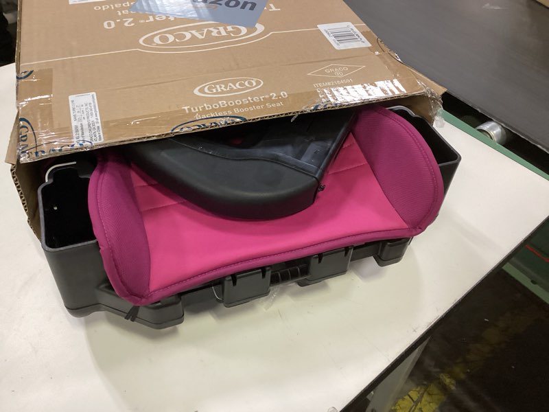 Condition photo showing Good Condition for Graco TurboBooster 2.0 Backless Booster Car Seat, Trisha, Easy to Clean with Halfway Cup Holders