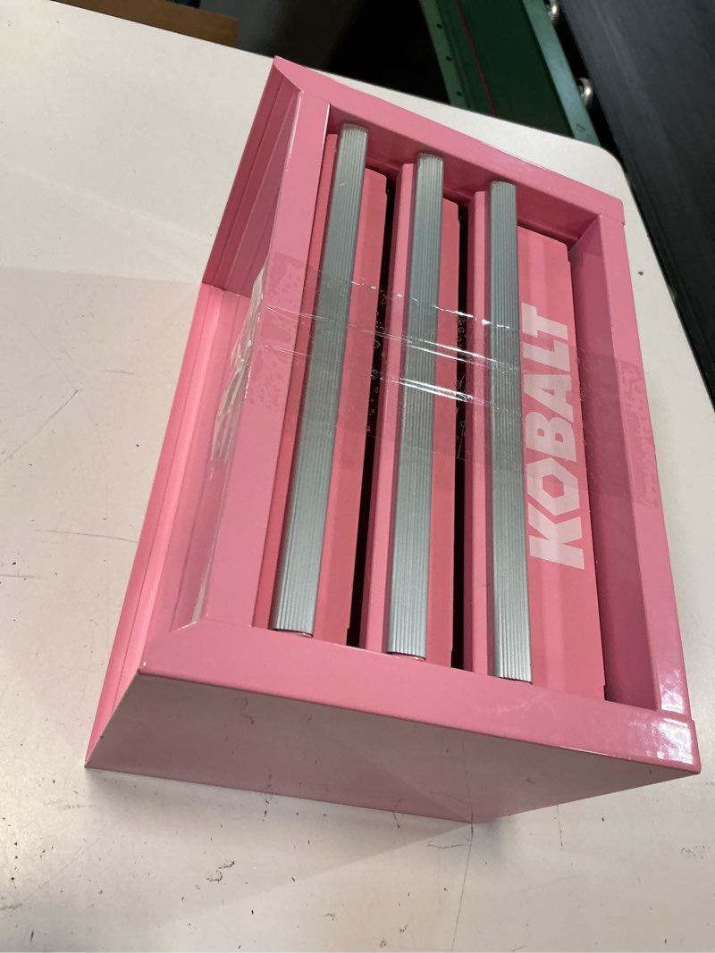 Condition photo showing Good Condition for kb minitb base pink kobalt portable tool box 11.1-in w x 7.36-in h x 6.14-in d pink steel tool box