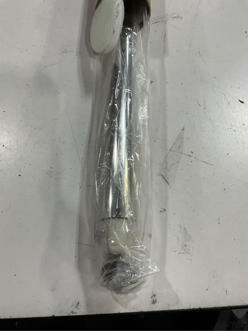 Condition photo showing Good Condition for premium stainless steel closet rod 1.0mm/1.3", heavy duty adjustable hanging bar for clothes organization, no-splice 1-piece telescoping design (silver, 26.9" - 46.9") silver 26.9" - 46.9"