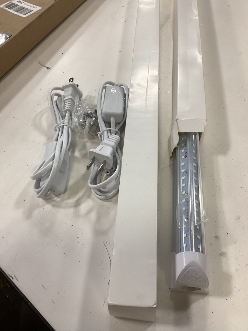 Condition photo showing New/Like New for CNSUNWAY LED Shop Light 2FT, 20W 3000LM 6500K, T8 LED Tube Lights, Clear Cover, Ceiling and Utility 