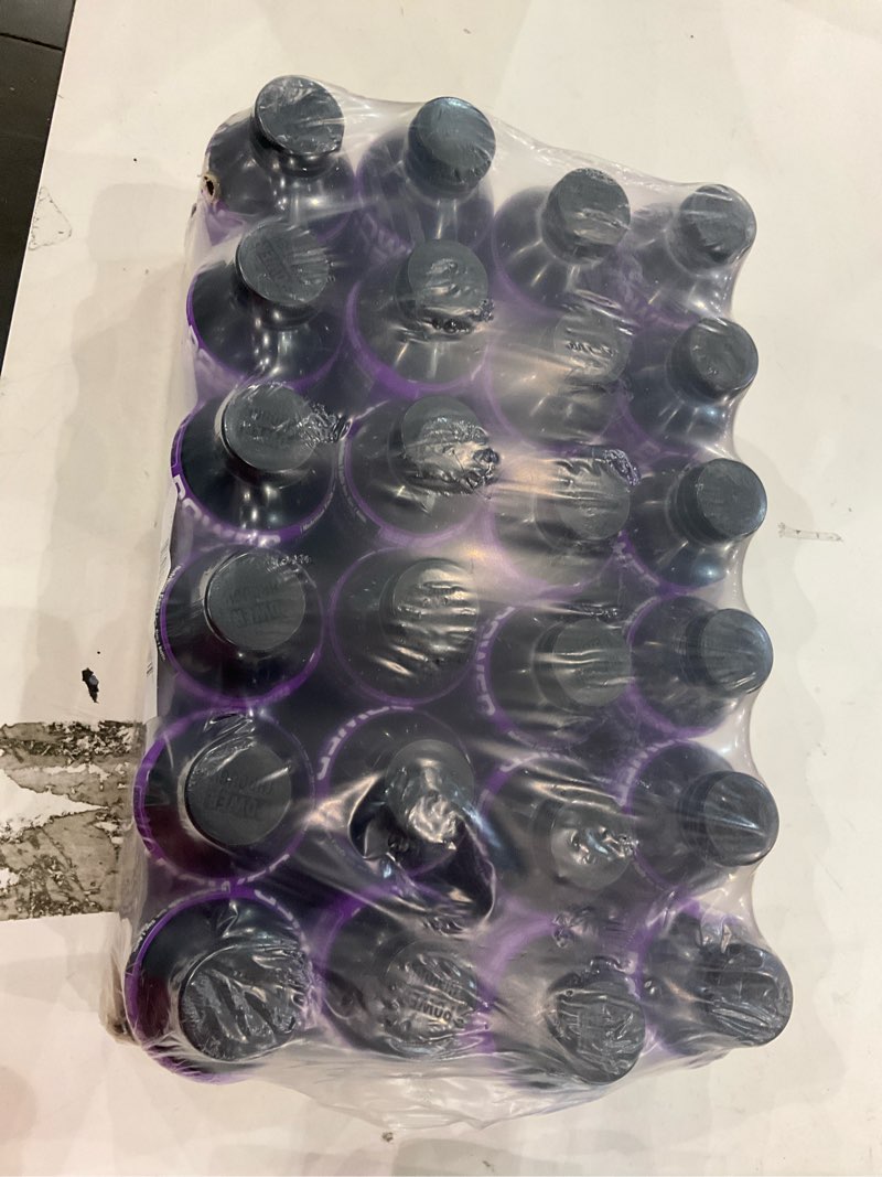 Condition photo showing As Is for POWERADE Electrolyte Enhanced Grape Sport Drink  20 fl oz- 24 Pack
