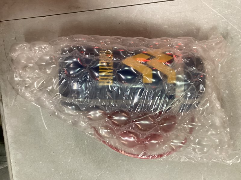 Condition photo showing New/Like New for Hummer's Galore, NCAA College Football Hummingbird Feeder, Glass Hummingbird Feeder with UV Resistant Plastic Wrap for Outdoors Hanging, 32 oz, (West Virginia Mountaineers)