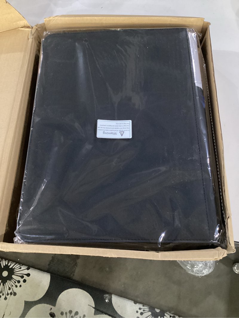 Condition photo showing Good Condition for procase 2 pack trading card binder with side-loading slots, black | 720 pockets pu leather zipper album with 9 pockets single sleeve for sports cards/tcg/ccg/pkm/mtg/gaming cards