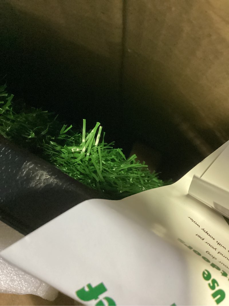 Condition photo showing New/Like New for Artificial Grass Puppy Pee Pad for Dogs and Small Pets - 20x25 Reusable 4-Layer Training Potty Pad with Tray - Dog House and Pet Supplies by PETMAKER Medium 4-Layer System