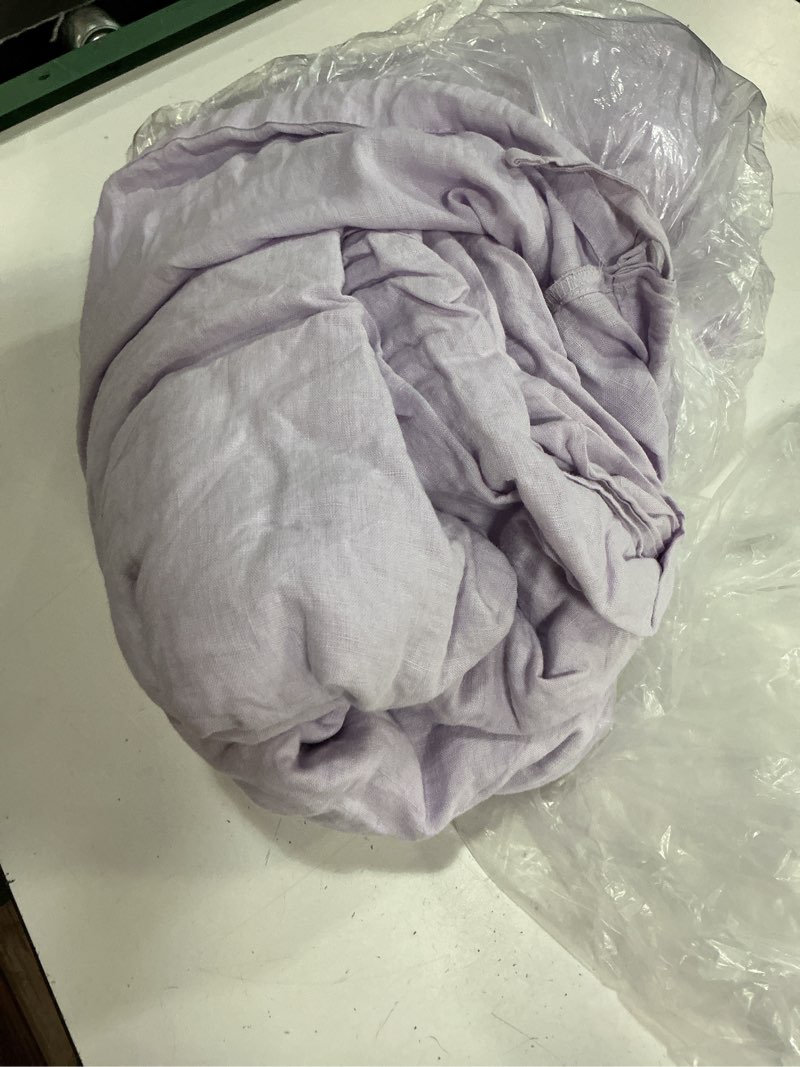 Condition photo showing New/Like New for european linen sheet set, queen, orchid