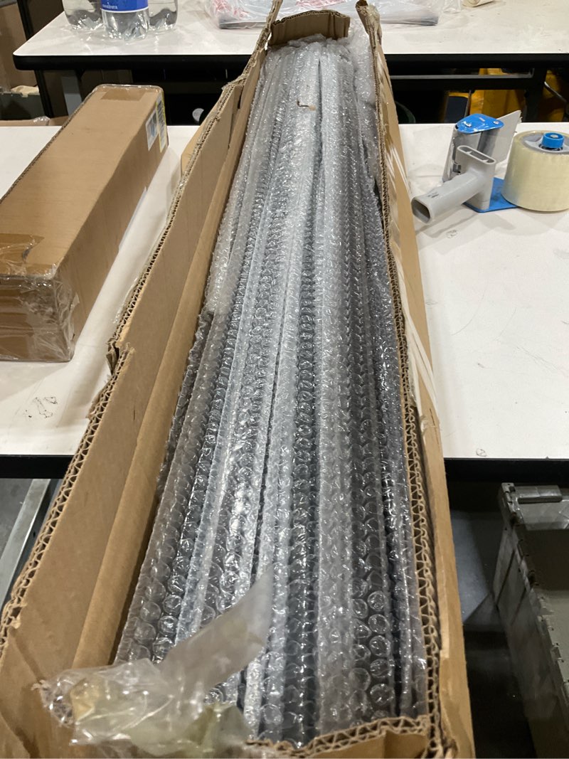 Condition photo showing New/Like New for 30 pcs iron balusters for staircase, 1/2" x 44" wrought iron baluster, square metal balusters hollow straight iron spindles for stairs satin black deck railing square 30