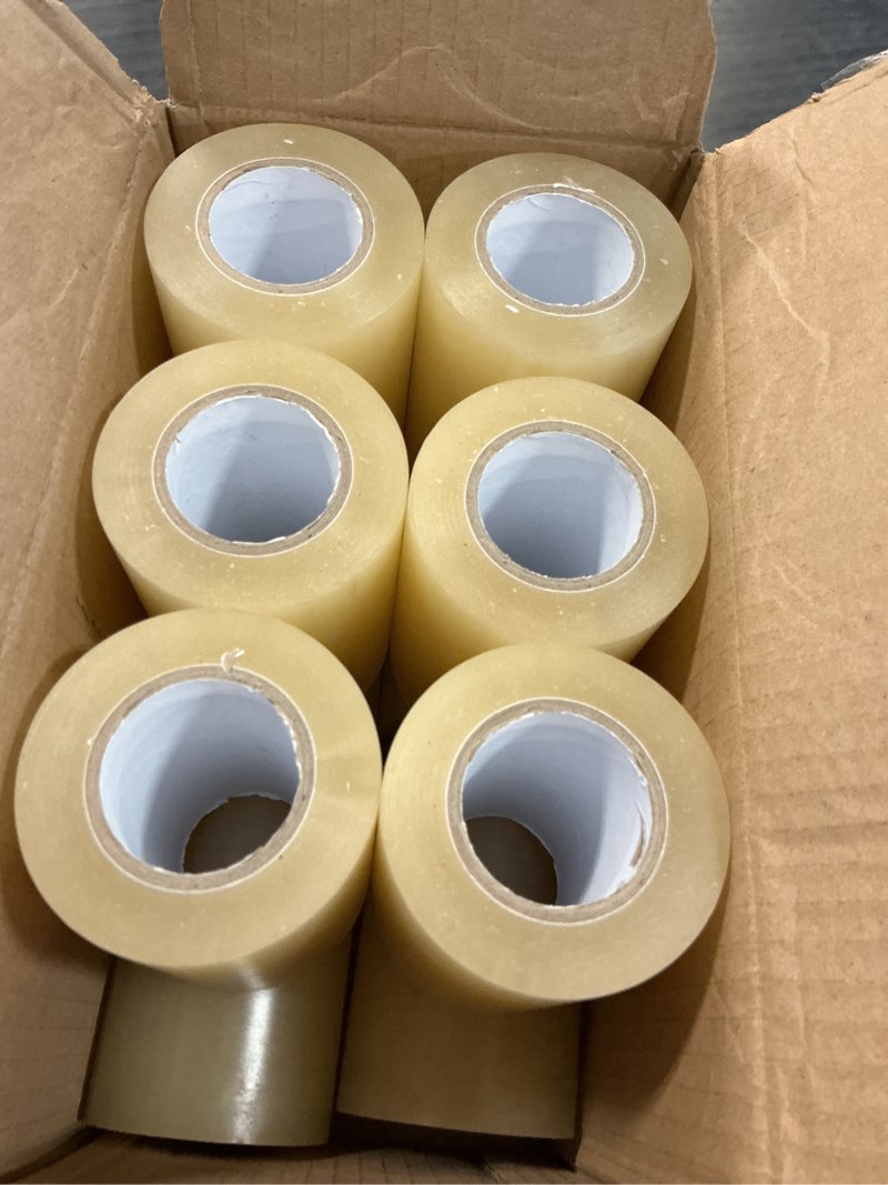 Condition photo showing New/Like New for 10 pcs wrestling mat tape, mat tape for wrestling 4" x 66ft clear pvc tape, wrestling gymnastics floor mat tape transparent