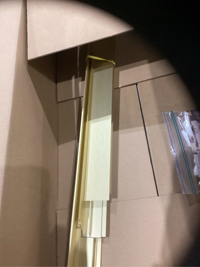 Condition photo showing Good Condition for floating frame for 16x24 canvas paintings, diy metal modern canvas floater frame with 1.5" deep for oil paintings portrait landscape living room bedroom home office wall art decor (gold) 16x24" gold