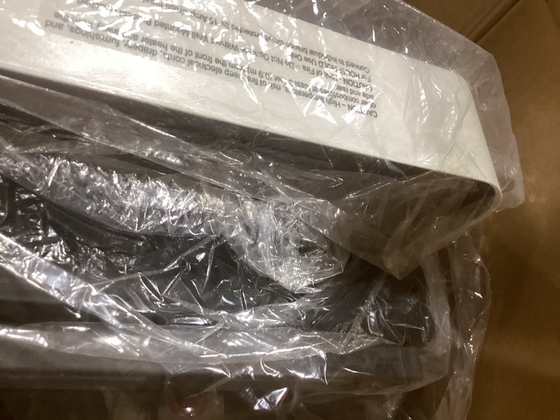 Condition photo showing New/Like New for Dr. Infrared Heater Ecoheat Wall Hung or Wall Mounted Electric Space Heater, Dual System with Infrared and Fan Forced, Remote Control, 1500W, White