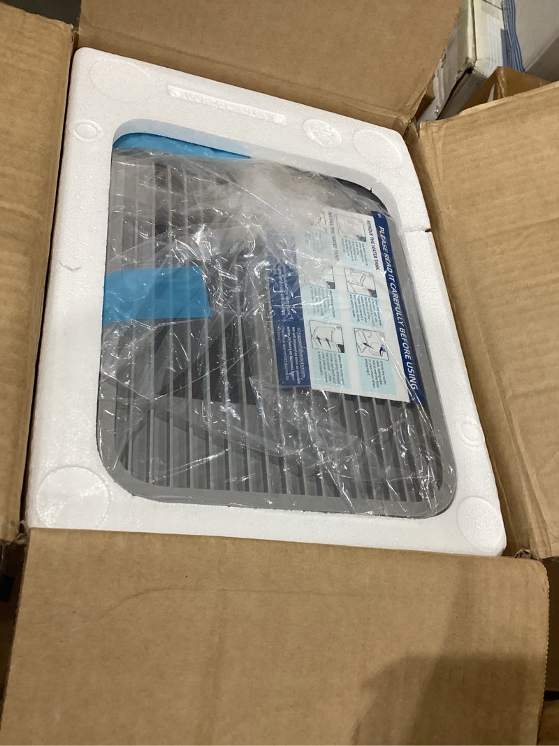 Condition photo showing Good Condition for 3500 sq.ft compressor dehumidifier,aeocky max 50 pint/d drain hose dehumidifier for basement,home,bedroom,bathroom,intelligent humidistat,quiet ivory