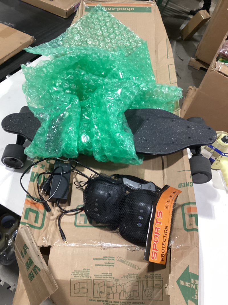 Condition photo showing Good Condition for Almost same item. Not exact. MEEPO V5 Electric Skateboard with Remote, Top Speed of 29 Mph, Smooth Braking, Easy Carry Handle Design, Suitable for Adults & Teens Beginners