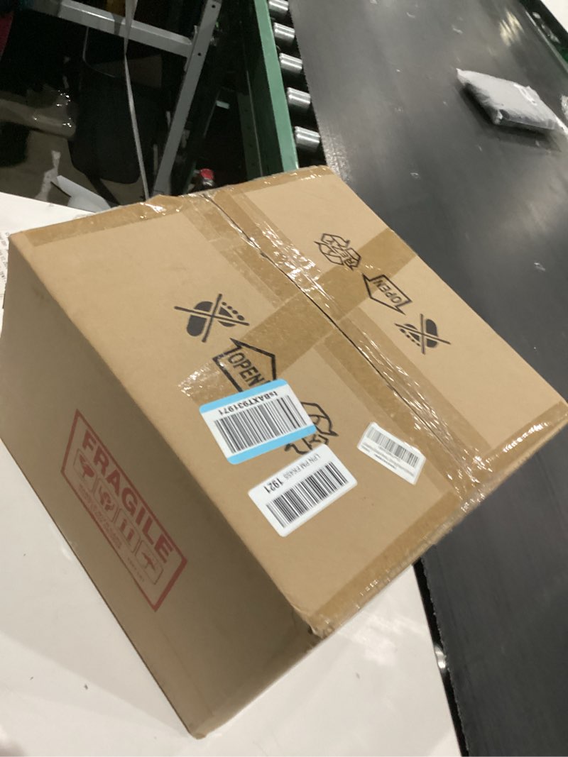 Condition photo showing As Is for Globe Pendant Lighting Glass Pendant Light Kitchen Island 1-Light Milk White Glass Hanging Light Adjustable Gold Mid Century Pendant Lamp for Farmhouse Dining Room Bedroom