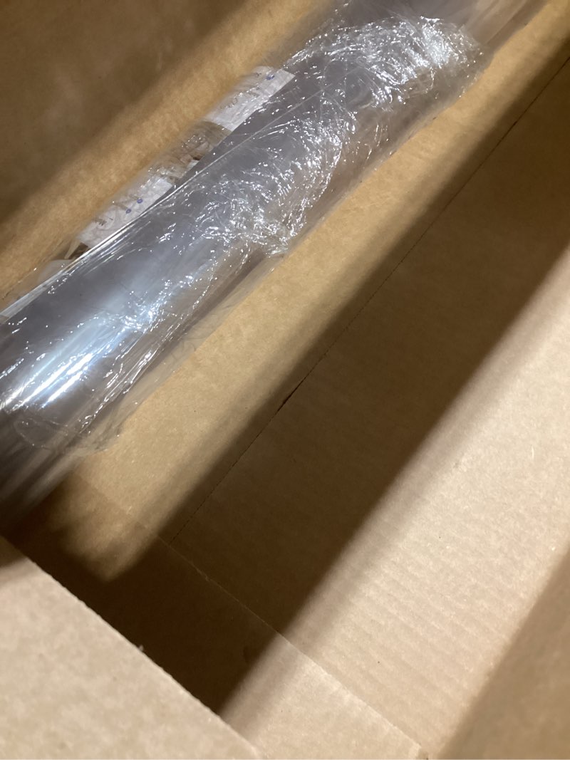 Condition photo showing As Is for Clear Table Protector 20 x 72 Inch, 1.5mm Thick Plastic Table Cover, Waterproof PVC Clear Table Cover Protector, Desk Protector Mat, Writing Desk Pad for Desktop, Coffee & Dining Room Table