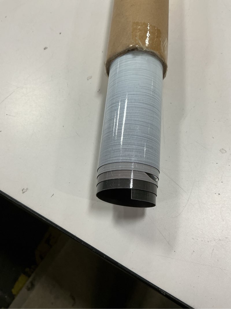 Condition photo showing As Is for Silver Flower Magnetic Dishwasher Cover 23x26 Inch Embossed Water Drop Floral Panel Decorative Magnet Sticker for Kitchen Appliance Fridge Door Surface Wrap Modern Metal Art