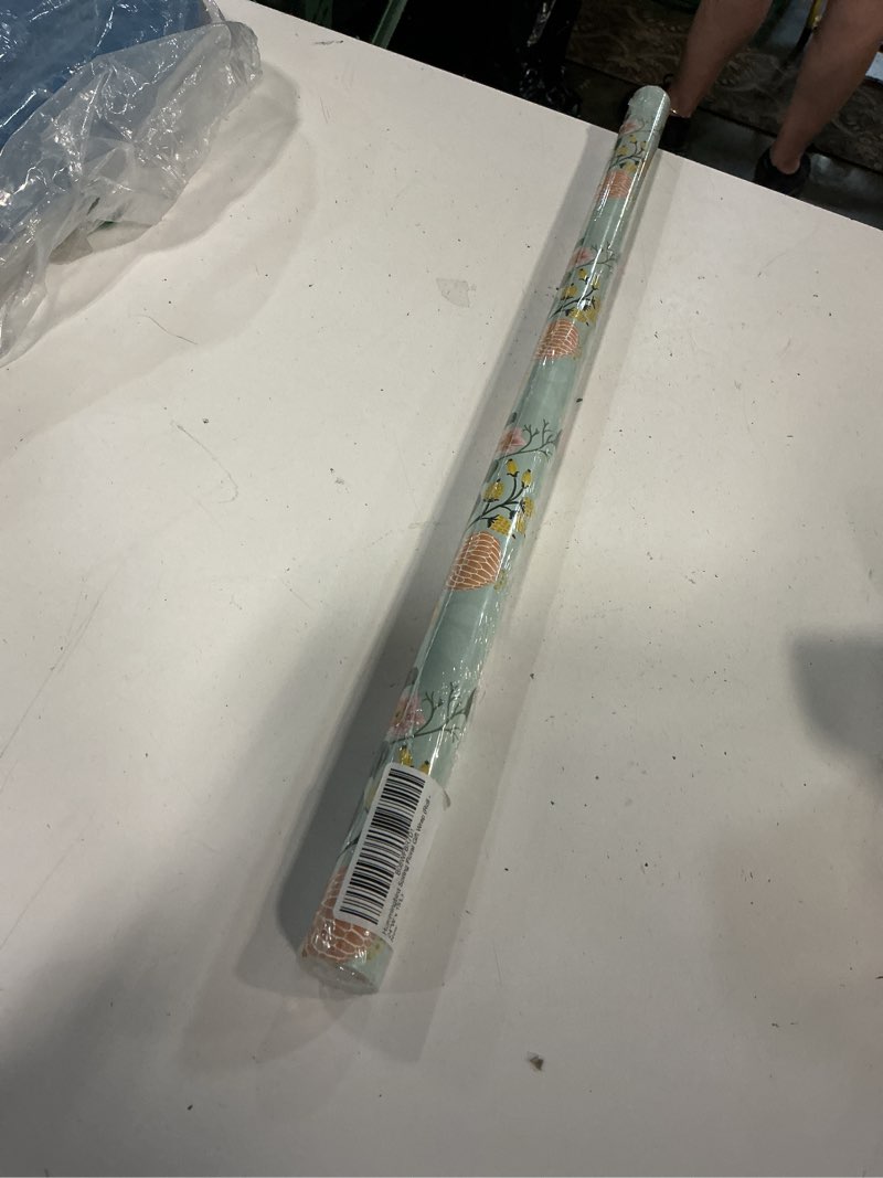 Condition photo showing New/Like New for party explosions hummingbird spring floral gift wrap (roll - 24" w x 15'l)