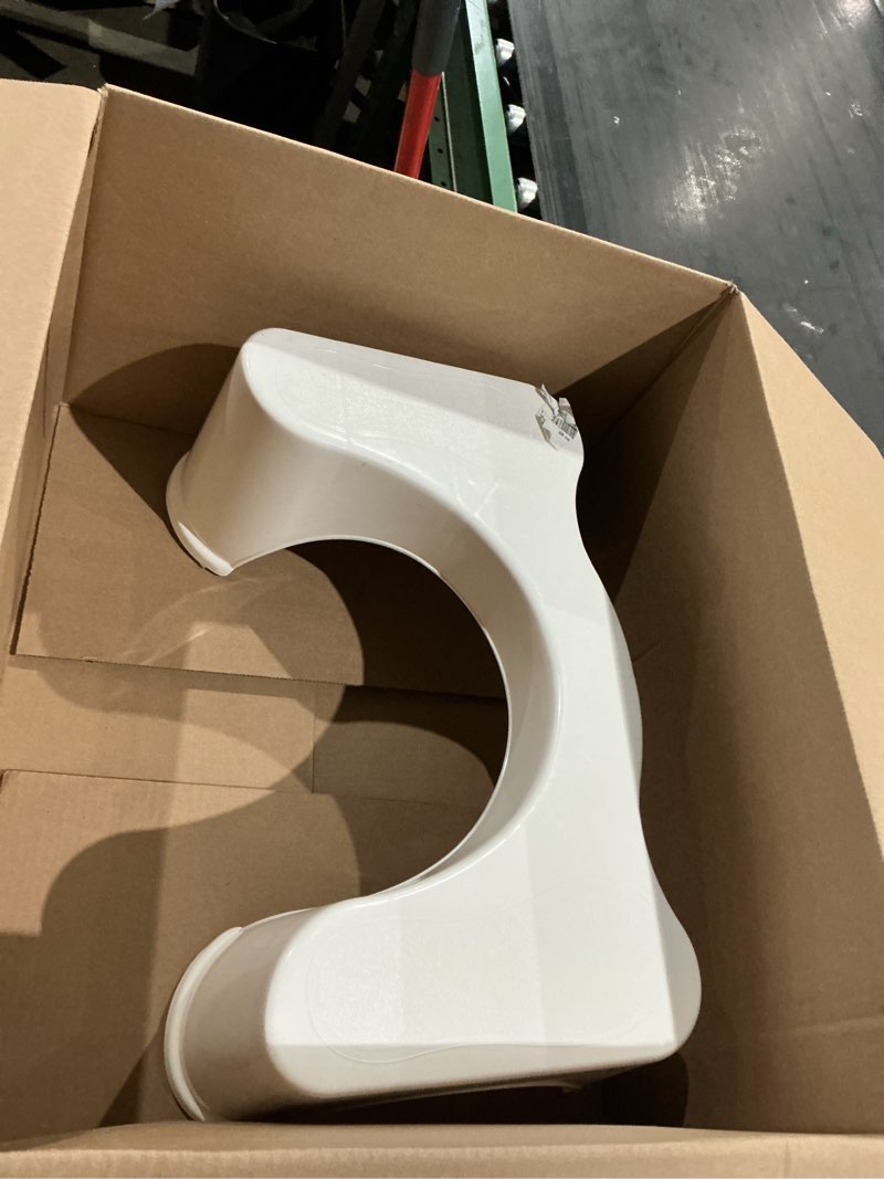 Condition photo showing As Is for squatty potty the original bathroom toilet stool, 7 inch height, white white 7 inch