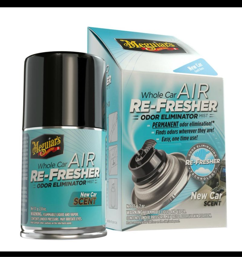Meguiar s Whole Car Air Re-Fresher Odor Eliminator Mist - New Car Scent  G16402  2 oz ( 6 pc) 