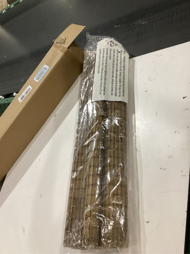 Condition photo showing Good Condition for Cordless Woven Wood Roman Shades, 24W x 36H, Hatteras Camel, Sizes 20-72 Wide and 24-72 High
