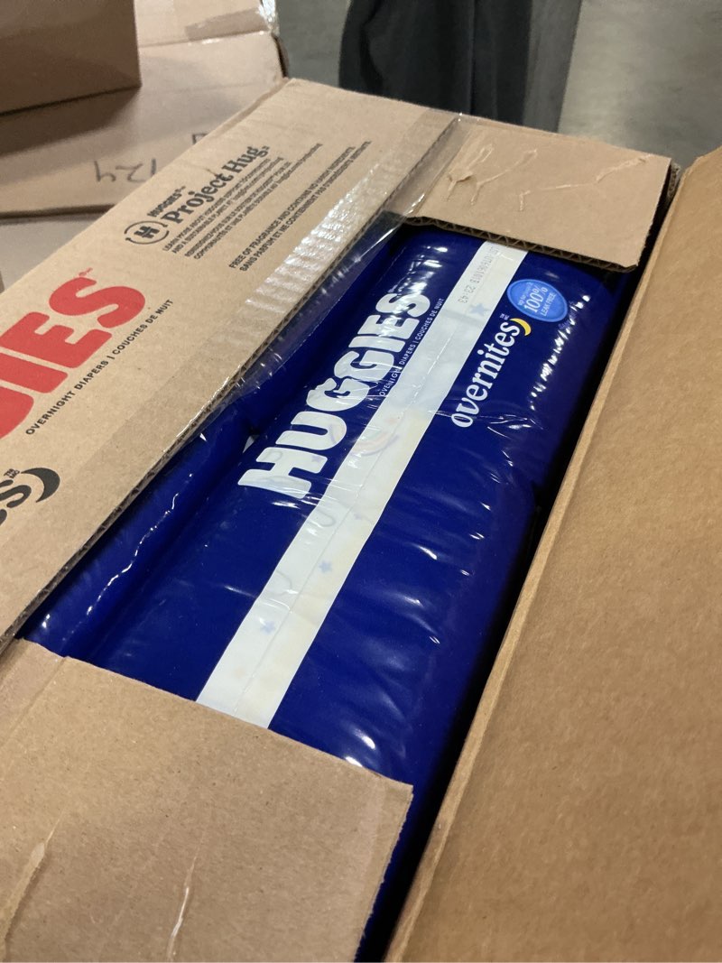 Condition photo showing Good Condition for huggies size 5 overnites baby diapers: overnight diapers, size 5 (27+ lbs), 100 ct (2 packs of 50), packaging may vary size 5 100