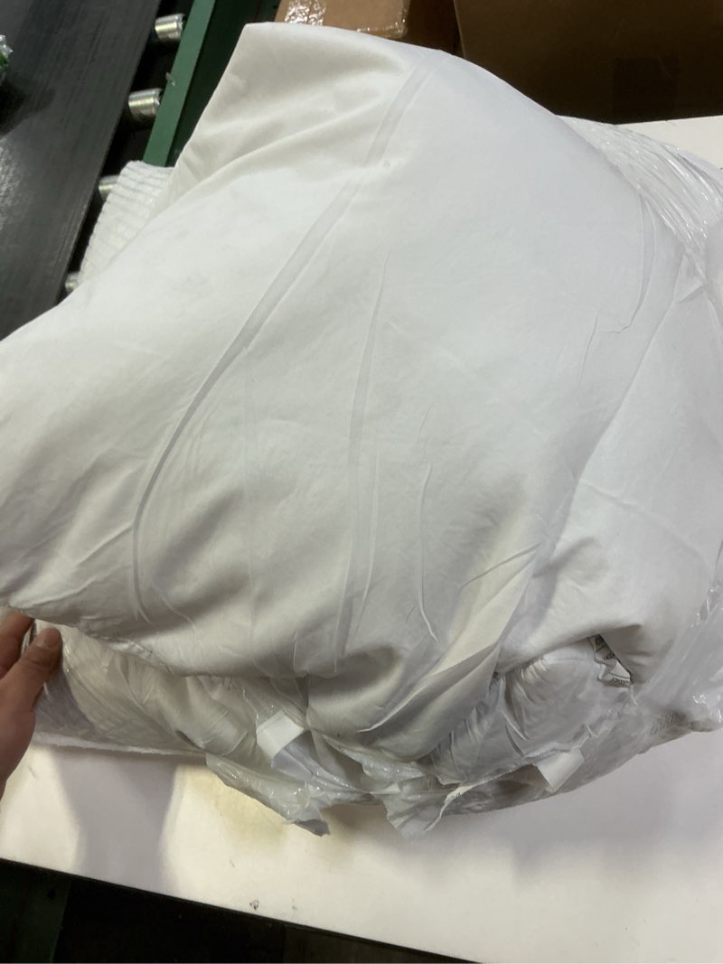 Condition photo showing Good Condition for puredown® Euro Pillow Inserts 24 x 24 (Pack of 2, White), Feather Down Pillow Stuffer, White Throw Pillows for Bed, Couch, and Cushion 24x24 Inch 2