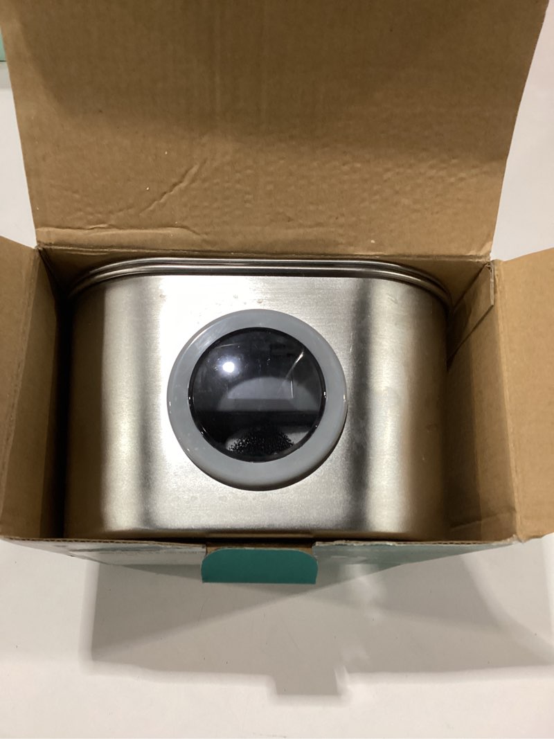 Condition photo showing As Is for used cat water fountain stainless steel: pet fountains for cats/dog indoor automatic waterer bowls for drinking small animal water dispenser metal pets watering faucet bottle auto kitty watering supplies 74oz/2.2l cat fountain + 3 filters