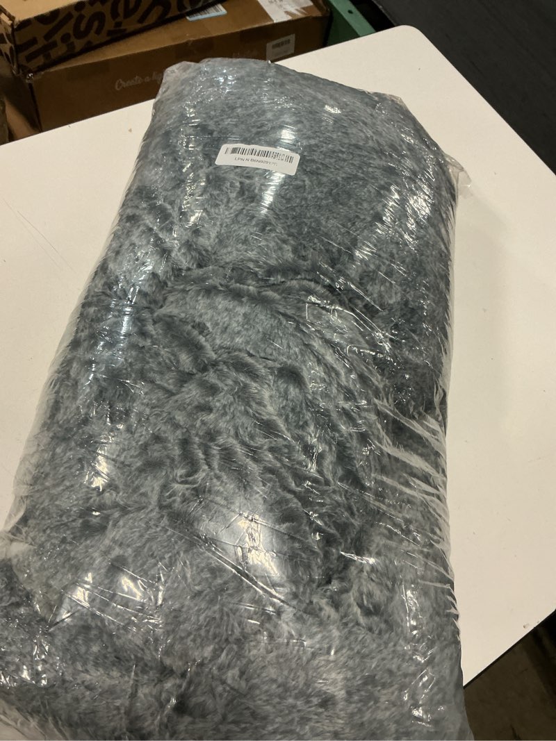 Condition photo showing New/Like New for bedsure washable dog bed medium size dog - rectangle fluffy plush big pet bed, corduroy fleece and nonskid bottom,30x24x8inches,suitable for pet up to 35lbs,grey grey 30"l x 24"w x 8"th