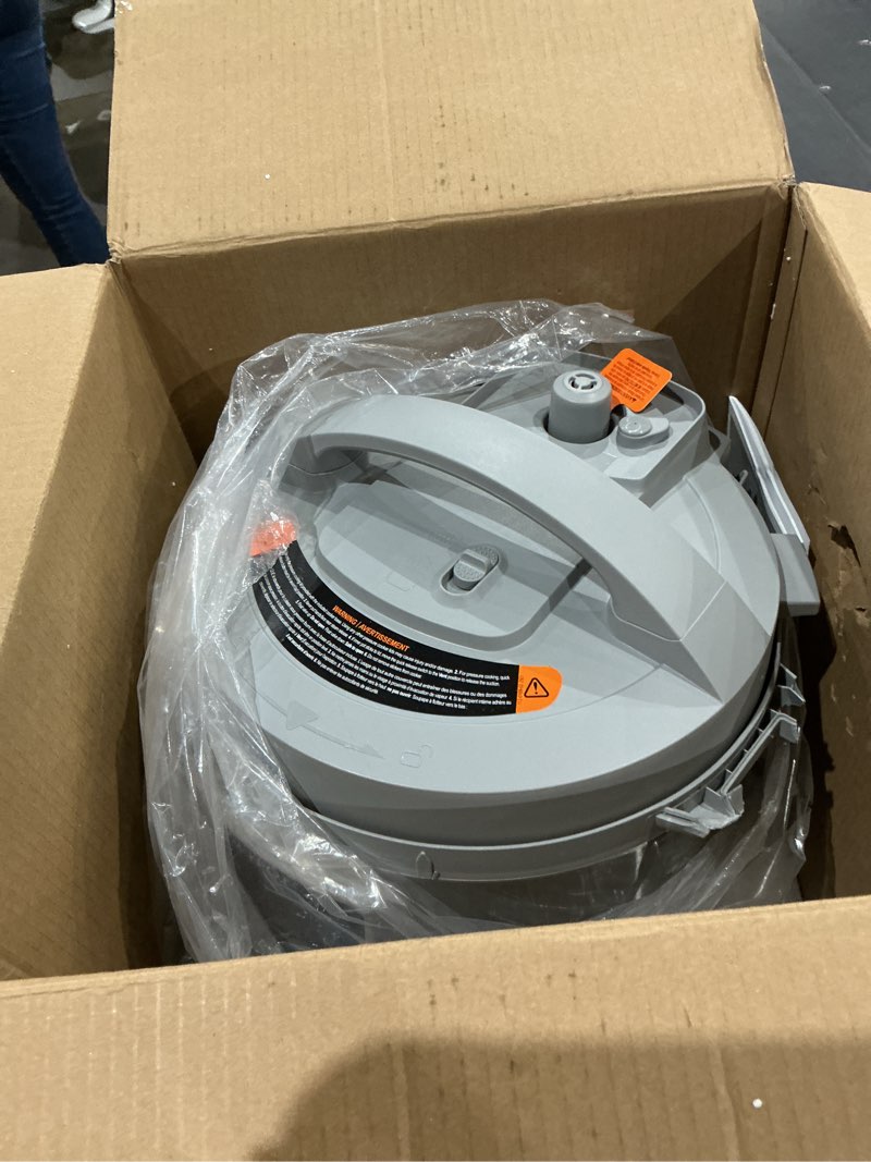 Condition photo showing Good Condition for instant pot, 6-quart whisper quiet 9-in-1 electric pressure cooker, slow rice steamer, sauté, yogurt maker, warmer & sterilizer, free app with 800+ recipes, stainless steel 6 quarts