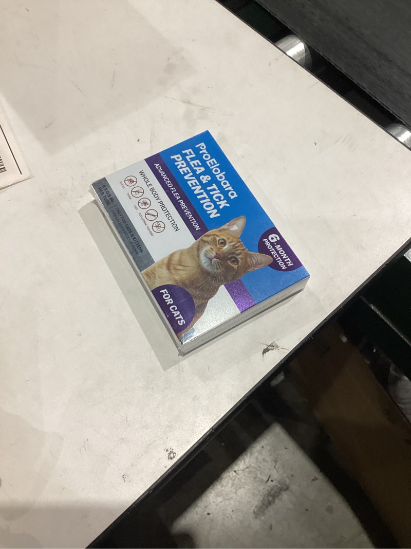 Condition photo showing New/Like New for Topical Flea and Tick for Cats & Kittens: Waterproof Topical Cat Flea and Tick – Fast-Acting & Long - Lasting at Home Control for Cats Over 1.5 lbs and 8 Weeks or Older – 6-Dose Supply