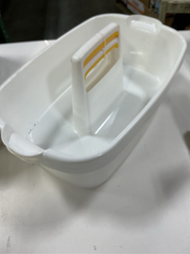 Condition photo showing New/Like New for Shower Caddy Plastic Portable Basket Storage Organizer with handle,Bath Caddy Tote,Cleaning Supply Organizer,Cleaning caddy 2 Pack Caddy with 2Pack wipes for Bathroom White 2 Pack