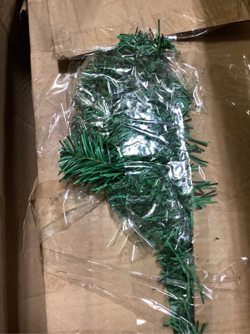 Condition photo showing As Is for small christmas tree 2ft artificial desktop xmas tree for holiday decor 160 branch tips,green green 3ft