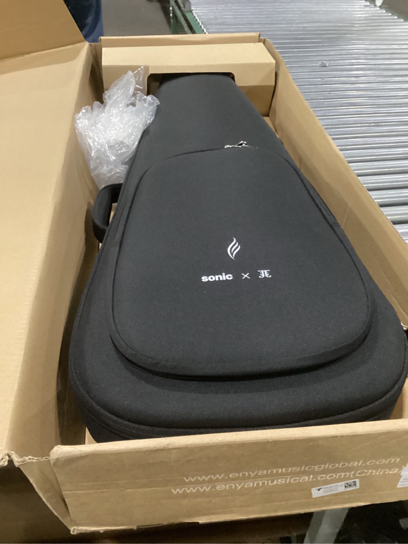 Condition photo showing New/Like New for Enya Electric Guitar Jack Signature Sonic JT Smart Electric Carbon Fiber Guitarra with 15W Wireless 