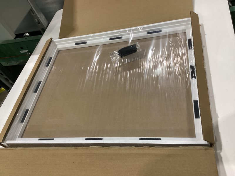 Condition photo showing New/Like New for abtgt 16x20 canvas floating frame with 0.9" deep, white floater frame for canvas paintings with adhesive, vertical or horizontal wall art frame for prints oil painting diamond decor, 1 pack. white 16x20