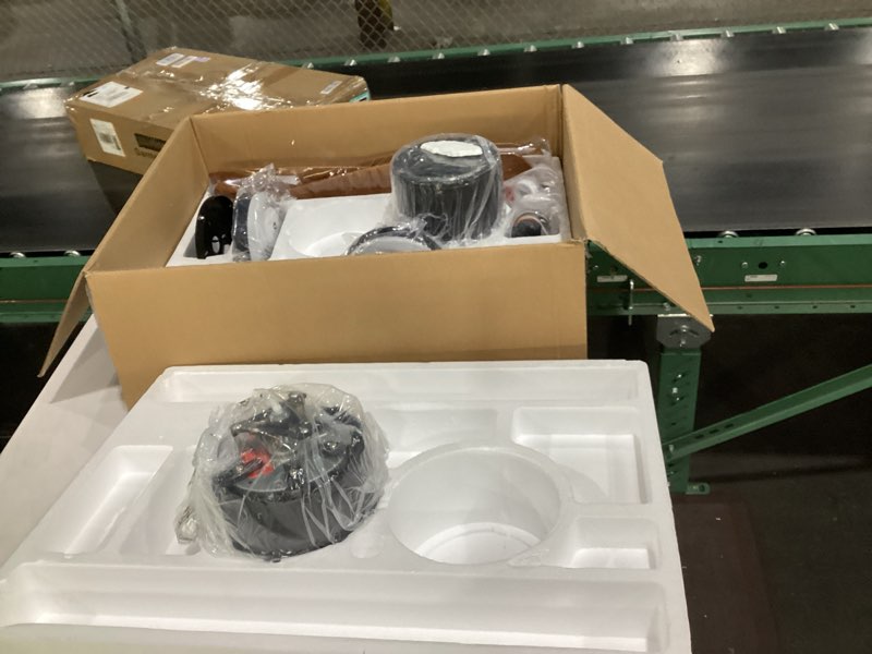 Condition photo showing New/Like New for addlon 2 Pack 52 inch Ceiling Fans with Lights, Black Low Profile Ceiling Fan with Light and Remote Control, Flush Mount, Reversible, 3 Wood Blades, 3CCT Dimmable, Ceiling Fan for Indoor/Outdoor Use Black-Flush Mount-Light