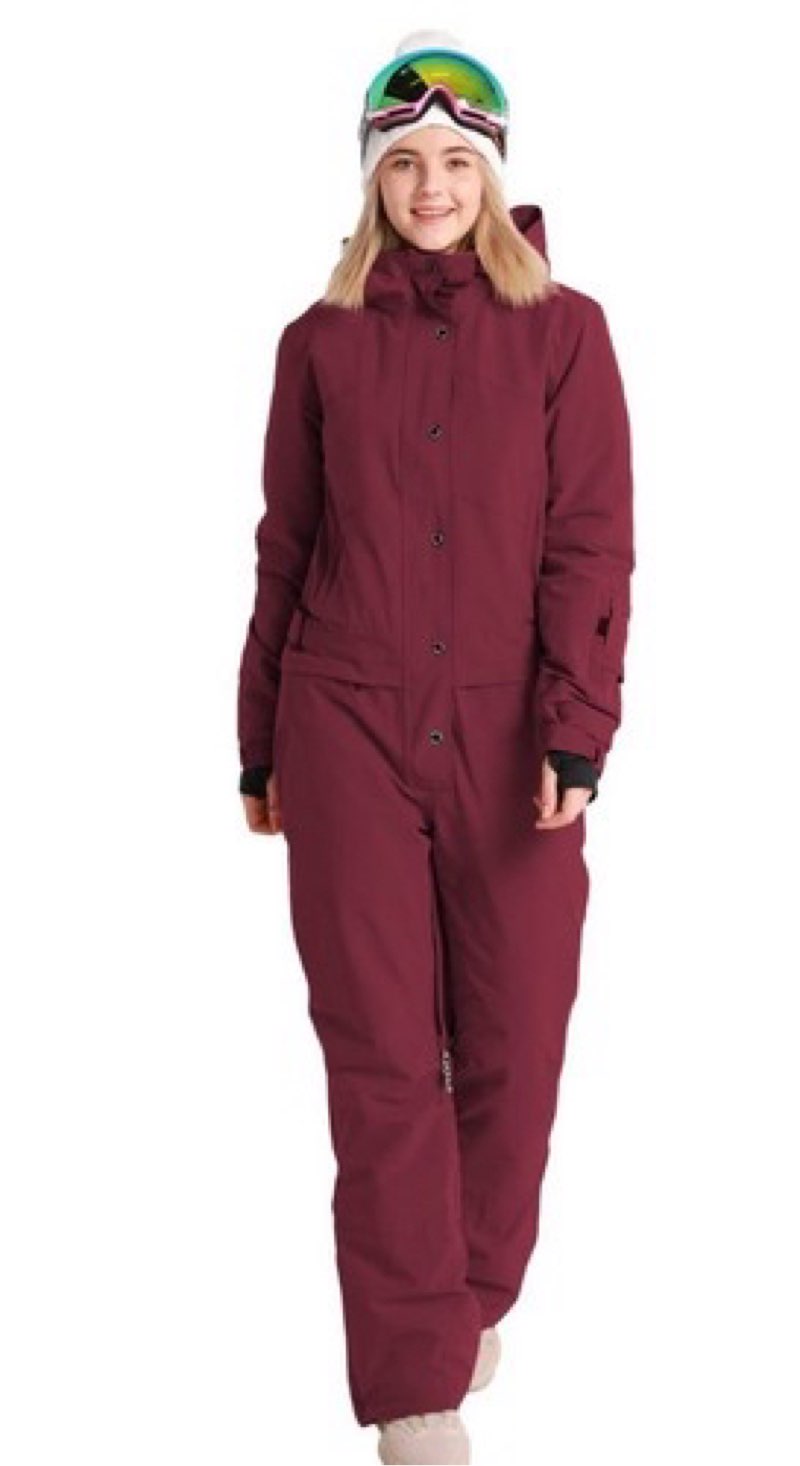 Bluemagic Womens One Pieces Ski Suits Jumpsuits Coveralls Winter Outdoor Waterproof Snowsuits for Sn(Size M)