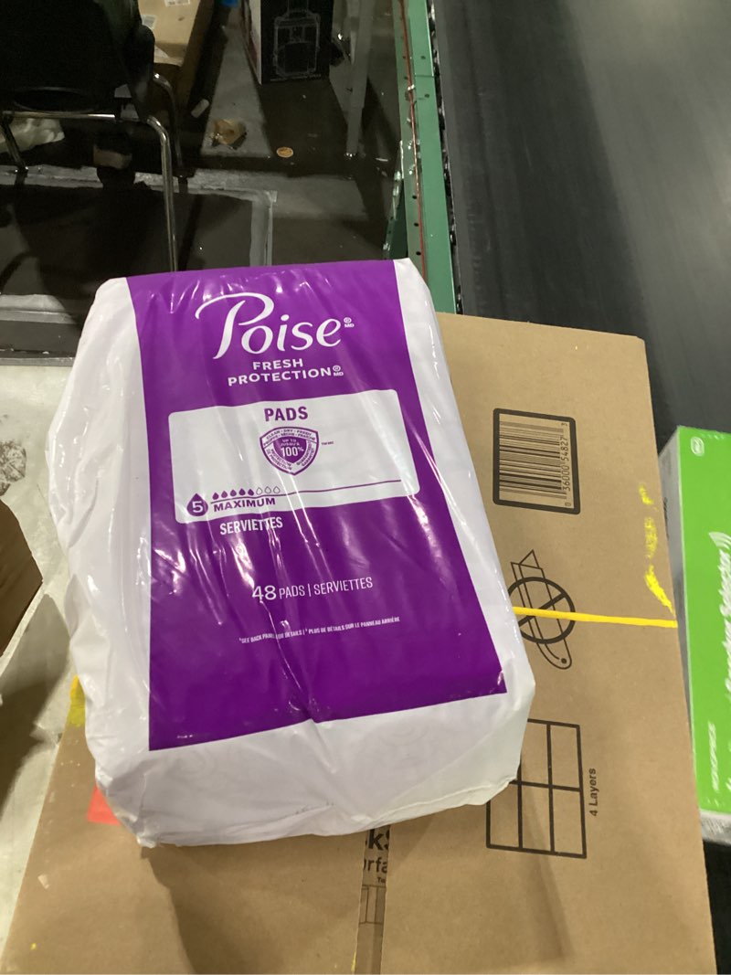 Condition photo showing New/Like New for Poise Incontinence & Postpartum Pads for Bladder Leaks, 5 Drop Maximum Absorbency, Regular Length, 96 Count, Packaging May Vary