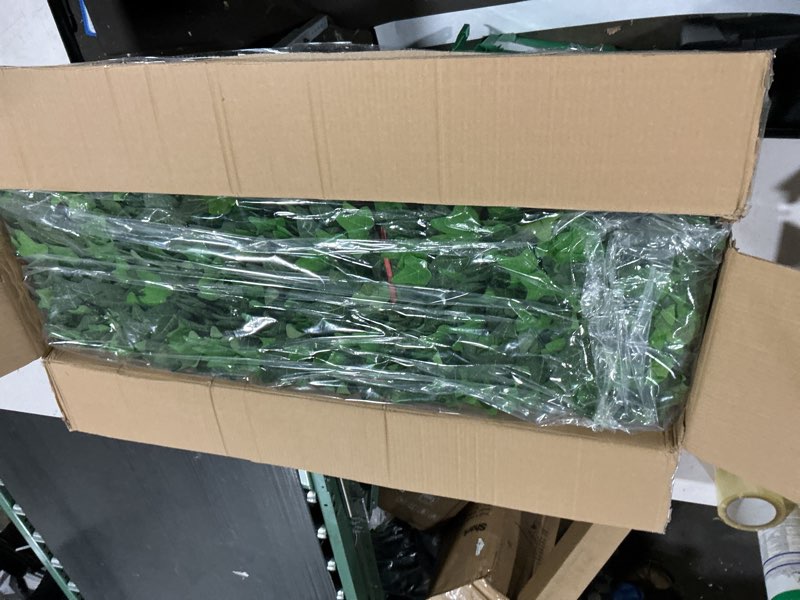 Condition photo showing Good Condition for glant expandable fence privacy screen for balcony patio outdoor,decorative faux ivy fencing panel,artificial hedges (single sided leaves) (4, green-ivy) 4 green-ivy