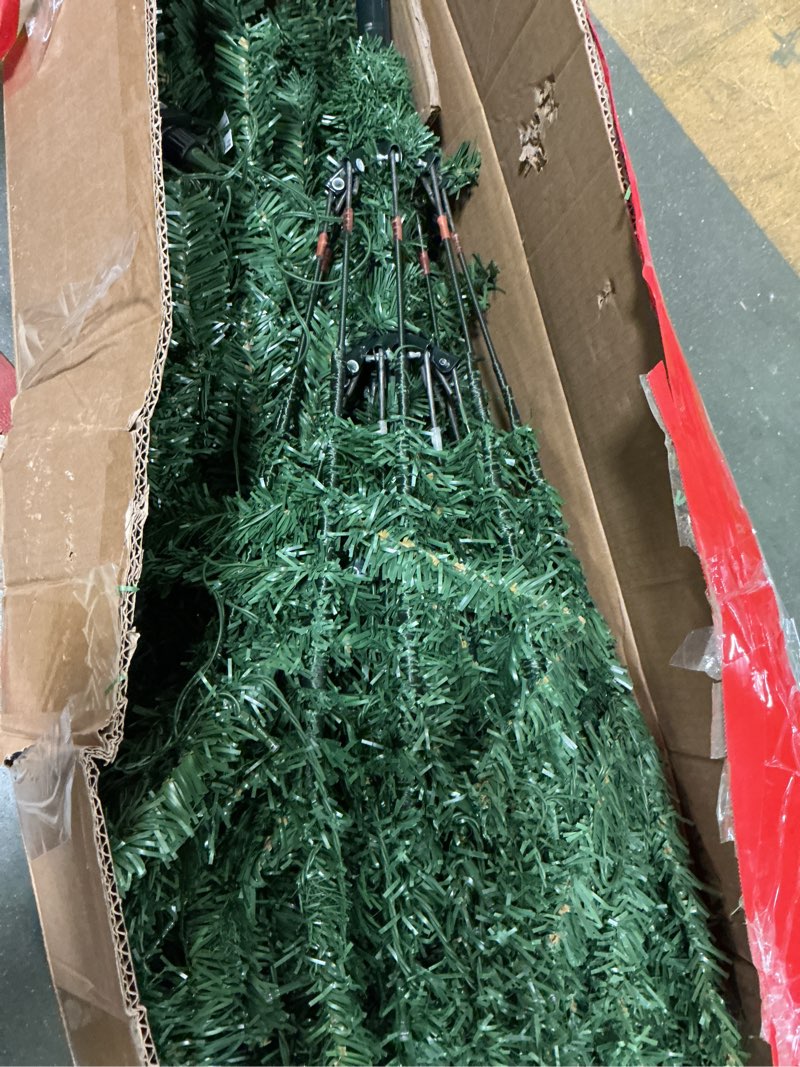 Condition photo showing As Is for 6ft Artificial Christmas Tree Premium Pine Xmas Tree with 1000 Branch Tip, 1 Minute Christmas Tree Unlit Realistic Holiday Party Decor for Home Office, Foldable Stand, Easy Assembly