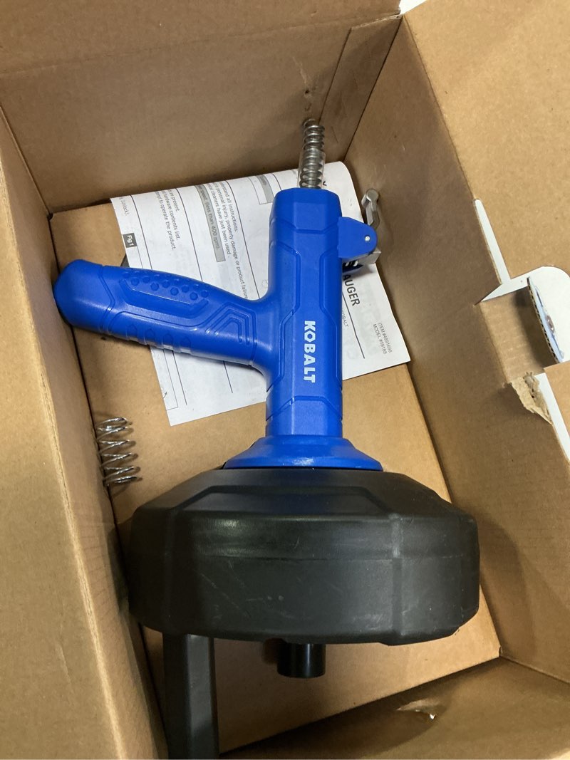 Condition photo showing Good Condition for BULLTOOLS Drain Auger, 25FT Drain Clog Remover with Drill Adapter, Flexible Snake Drain Hair Removal Tool for Kitchen Sink, Bathtub, and Shower Comes with Gloves and Storage Bag Bule
