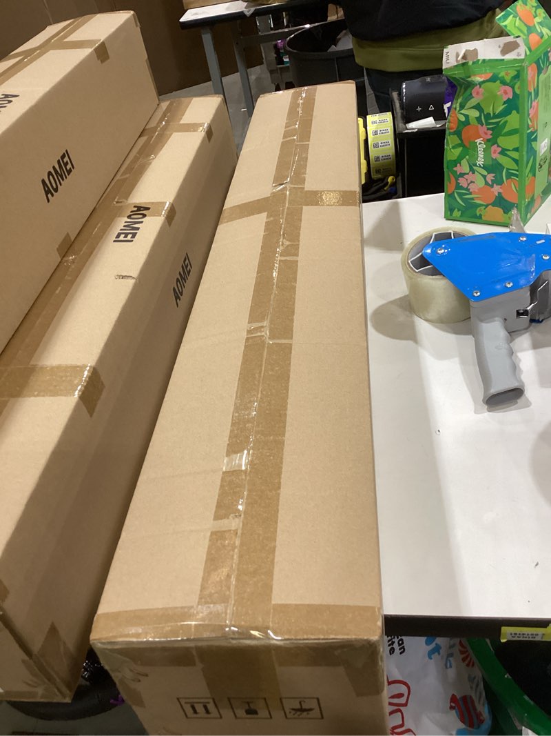 aomei 39.5 inch black full-spectrum tri-color dimming 3000/4000/6000k wall lamp indoor, 350° rotatio