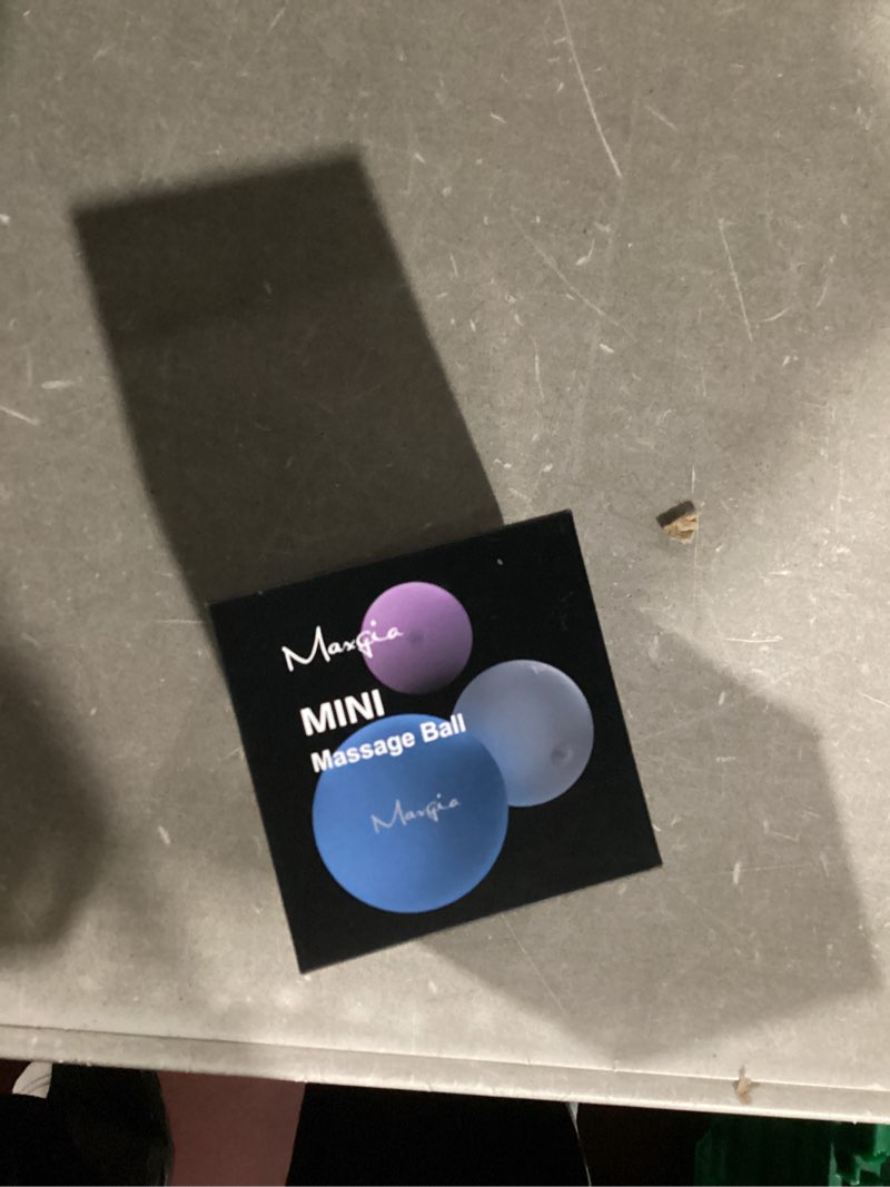 Condition photo showing New/Like New for 2" Mini Massage Ball, 5 Speeds Vibrating Massage Roller Ball for Palm, Hand, Foot, Leg, Neck, Back, Trigger Point Muscle Therapy Ball for Myofascial Release, Plantar Fasciitis Relief, Blue 1 Pack Blue